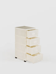 Dulap Komodin Ratan cu 4 sertare, 46 x 37.5 x 91cm