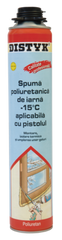 Spuma poliuretanica de iarna, aplicare cu pistol, Den Braven Distyk, 700ml