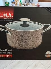 Cratita Granit + Capac Sticla 28x 13 cm