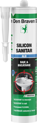 Silicon Sanitar Alb, baie si bucatarie, Den Braven 280ml
