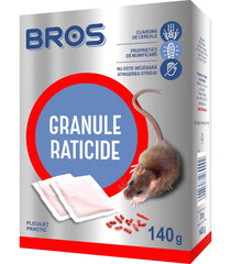 Granule raticide impotriva soarecilor si sobolanilor, Bros 140g
