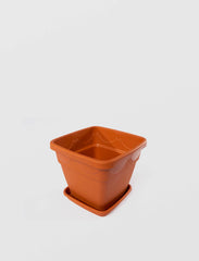 Ghiveci cu farfurie Patrat, Sterk 25x25x21 (NR.4)