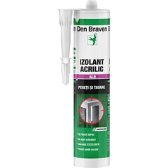 Izolant acrilic alb pentru pereti si tavane, Den Braven 280ml